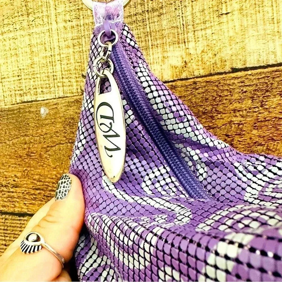 NWOT Rare Whiting & Davis Swirl Large Mesh Hobo Bag - Picture 5 of 11